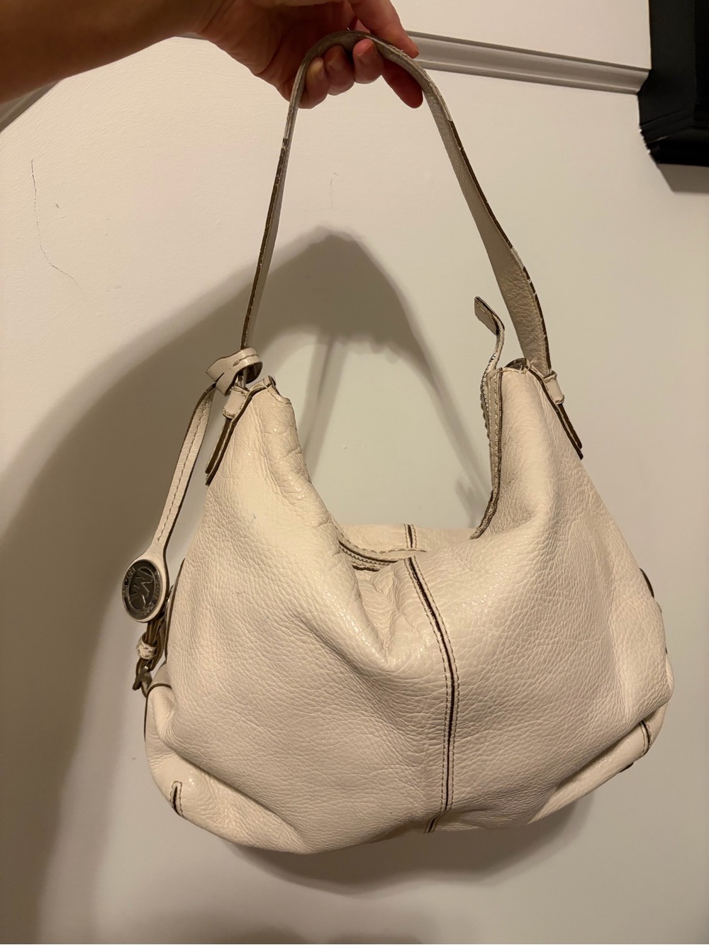 Vintage Michael Kors Leather Hobo Shoulder Bag